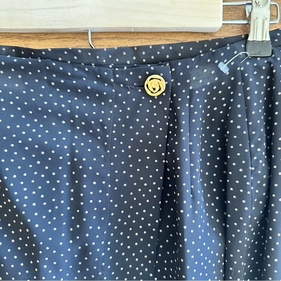 NWOT Miss Sophisticates by Pendleton A Line Midi Skirt Navy Sz 8 Vintage - Picture 5 of 8